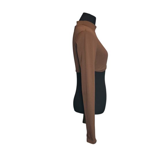 H&M brown long sleeves crop top size Small - Picture 12 of 15